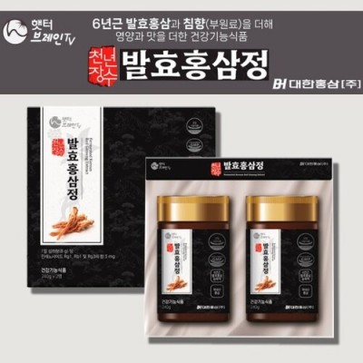 [대한홍삼] 천년장수 발효홍삼정(240g x 2병 세트)