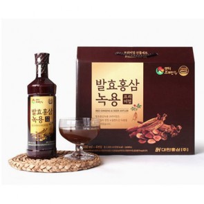 [대한홍삼] 발효홍삼 녹용 프리미엄(500ml*4병)